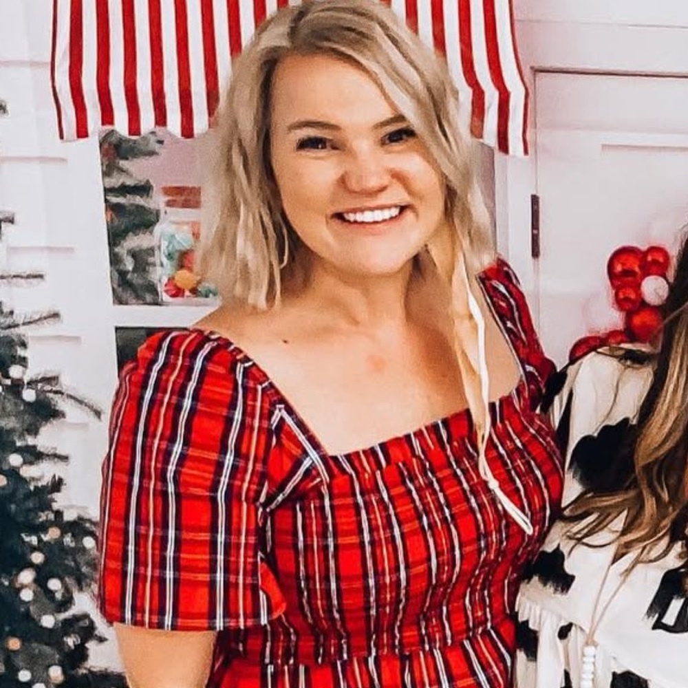 Draper James Christmas Plaid Midi Dress